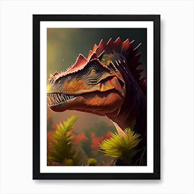 Velocisaurus 1 Illustration Dinosaur Art Print
