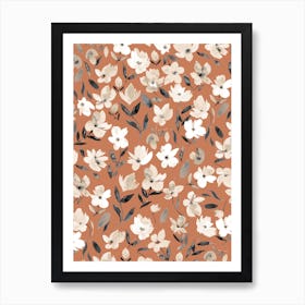 Fresh Flowers Copper Art Print