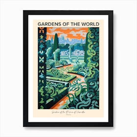 Gardens Of The Palace Of Versailles, France Gardens Of The World Poster Art Print