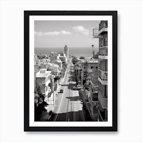 Haifa, Israel, Photography In Black And White 3 Art Print