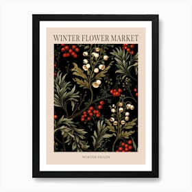 Winter Heath 2 Winter Flower Market Poster Art Print