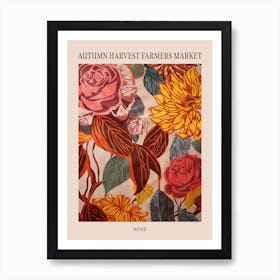 Fall Botanicals Rose 1 Poster Art Print