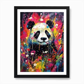 Panda Art In Expressionism Style 1 Art Print