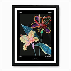 No Rain No Flowers Poster Coral Bells 3 Art Print