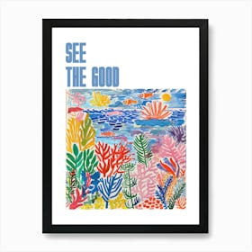 See The Good Poster Seaside Painting Matisse Style 10 Art Print