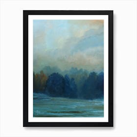 Night Fading In The Woods Art Print