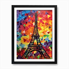 Eiffel Tower Paris Matisse Style 1 Art Print