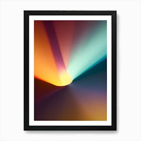 Abstract Light Rays-Reimagined Art Print