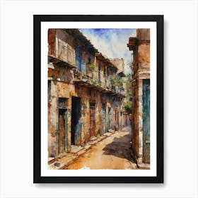 Old Havana Street Art Print