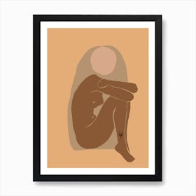 Loneliness Illustration Design Art Print