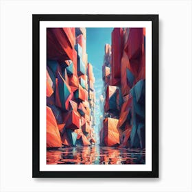 Abstract City Art Print