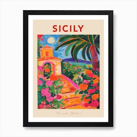 Sicily Italia Travel Poster Art Print