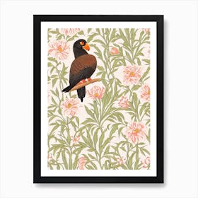 California Condor William Morris Style Bird Art Print