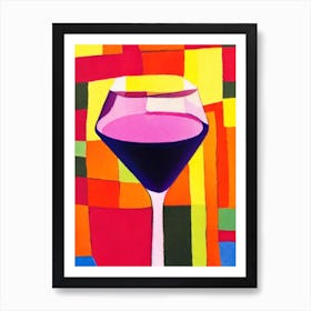 Cosmopolitan Paul Klee Inspired Abstract Cocktail Poster Art Print