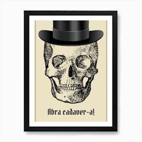 Magician Skull Art Print