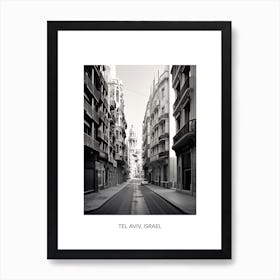 Poster Of Valencia, Spain, Photography In Black And White 8 Art Print