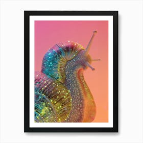 Glitter Snail Art Print