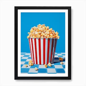 Popcorn Checkerboard Poster