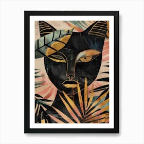 Cat In The Jungle 38 Art Print