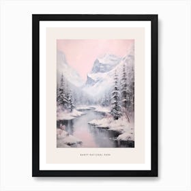 Dreamy Winter National Park Poster  Banff National Park Canada 3 Art Print