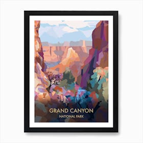 Grand Canyon National Park Travel Poster Matisse Style 7 Art Print