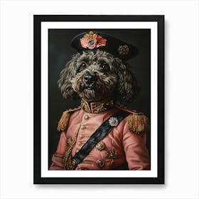 Regal Black Cavapoo Art Print