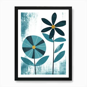 Blue Flowers 68 Art Print