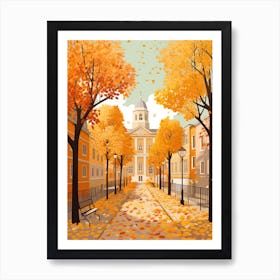 Budapest In Autumn Fall Travel Art 2 Art Print