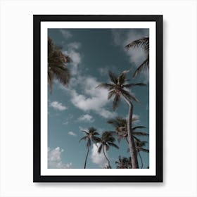 Wonky Palm Trees Art Print