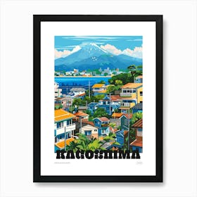 Kagoshima Japan 1 Colourful Travel Poster Art Print