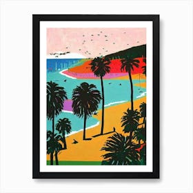 Cable Beach, Australia Hockney Style Art Print