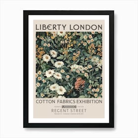 Liberty London Print William Morris Textiles Wild Flowers Daisy Art Print