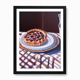 Crostata Bakery Product Acrylic Painting Tablescape Art Print