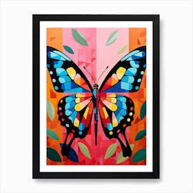 Butterfly Abstract Pop Art 2 Art Print