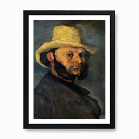 Gustave Boyer In A Straw Hat, Paul Cézanne Art Print