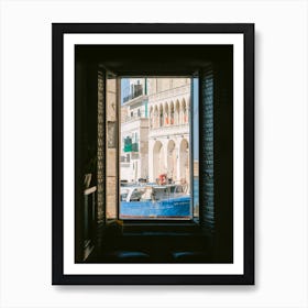 View At The Harbor In Monopoli Italy Art Print