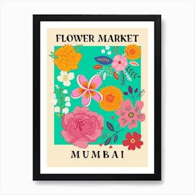 Flower Market Mumbai Art Print