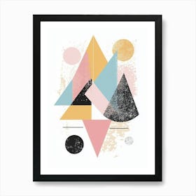 Abstract Triangles 6 Art Print