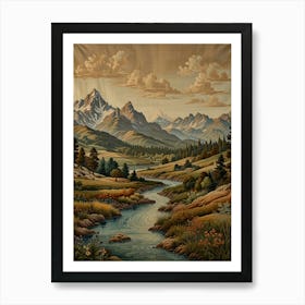 Mountain Landscape 1 Art Print