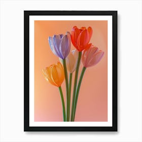 Dreamy Inflatable Flowers Tulip 4 Art Print