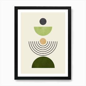 Circles and lines 7 Art Print