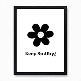 Keep Smiling Daisy Art Print