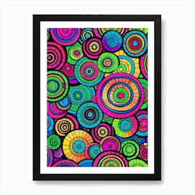 Colorful Circles Art Print