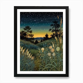 William Morris Night In The Meadow Art Print