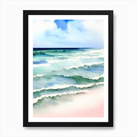 Daytona Beach, Florida Watercolour Art Print