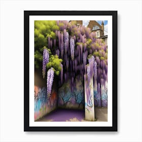 Wisteria Garden Print Art Print