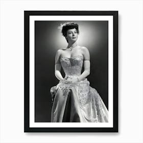 Actress Ava Gardner In A Scene From The Movie My Forbidden Past Art Print