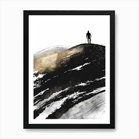 Man On A Hill Art Print