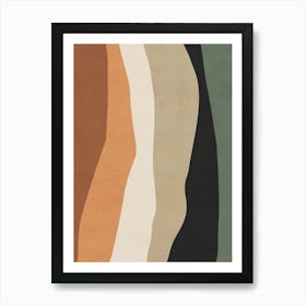 Abstract Wavy Lines - Tn Art Print