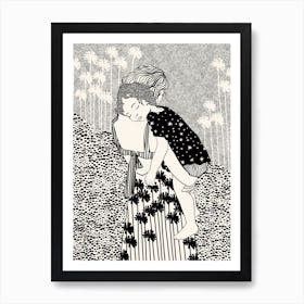 Mother holding child (Klimt art reinterpretation) Poster